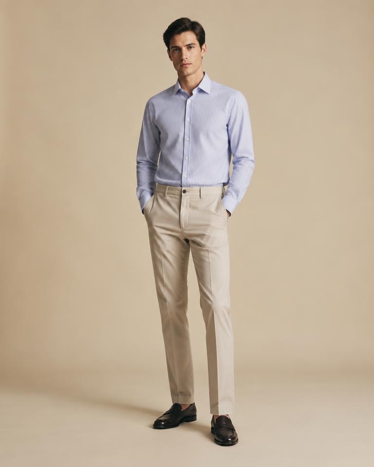 Blue Stripe Oxford Shirt